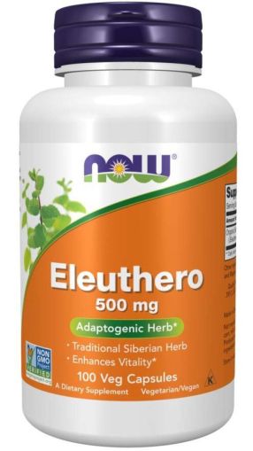Now Foods NOW Eleuthero 500 мг 100 Капсули