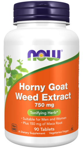 Now Foods NOW Horny Goat Weed Extract 750 мг 90 Таблетки