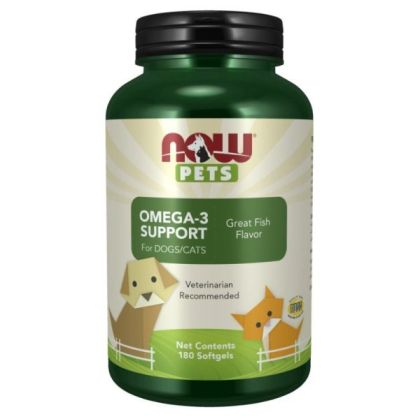 Now Foods Now Pets Omega 3 Support 180 Дражета