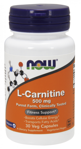 Now Foods NOW L Carnitine 500 мг 30 Капсули