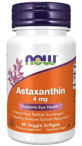 Now Foods NOW Astaxanthin 4 мг 60 Дражета