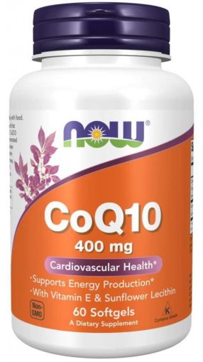 Now Foods NOW Coq10 400 мг 60 Дражета