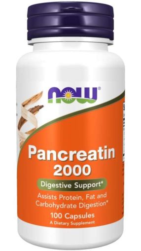 Now Foods NOW Pancreatin 10x 200 мг 100 Капсули