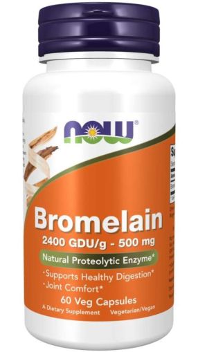 Now Foods NOW Bromelain 500 мг 60 Капсули