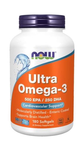Now Foods NOW Ultra Omega 3 Fish Oil 180 Дражета