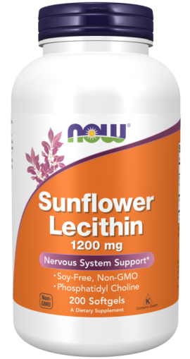 Now Foods NOW Sunflower Lecithin 1200 мг 200 Дражета