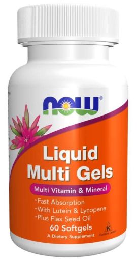 Now Foods NOW Liquid Multi Gels 60 Дражета