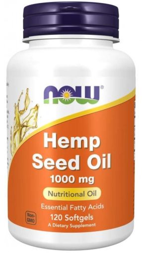 Now Foods NOW Hemp Seed Oil 1000 мг 120 Дражета