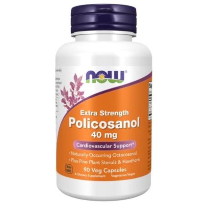 Now Foods NOW Policosanol 40 мг Plus 90 Веган Капсули