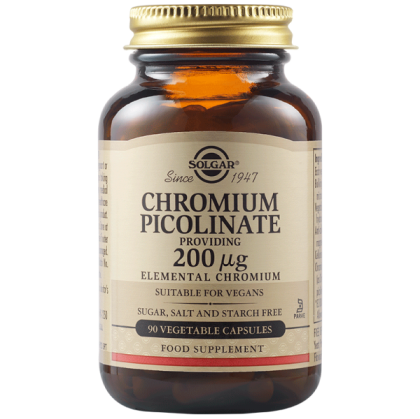 Solgar Chromium Picolinate 200 мкг 90 Веган Капсули