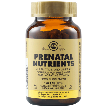 Solgar Prenatal Nutrients 120 Таблетки