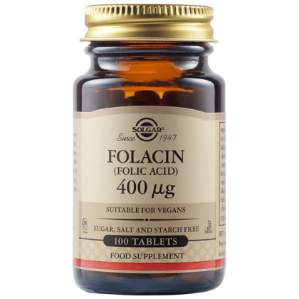 Solgar Folacin Folic Acid 400 мкг 100 Таблетки