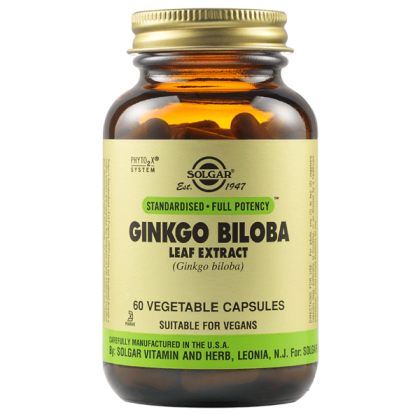 Solgar Ginkgo Biloba Leaf Extract 60 Веган Капсули