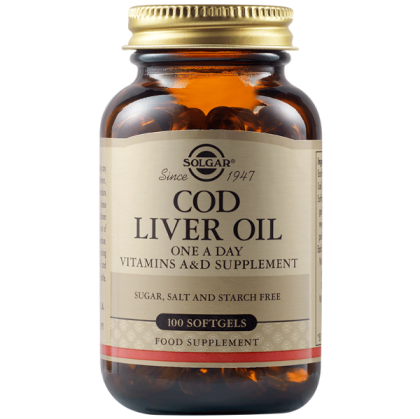 Solgar Cod Liver Oil 100 Меки Капсули