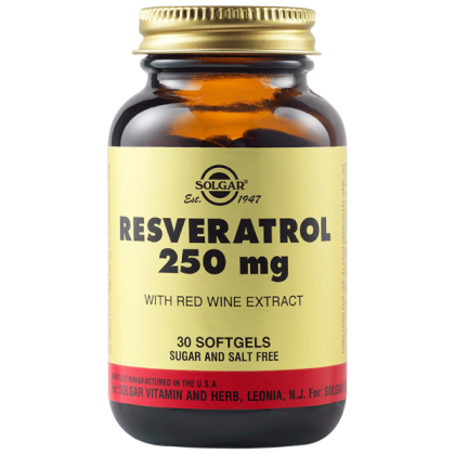 Solgar Resveratrol 250 мг 30 Меки Капсули