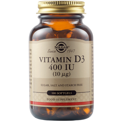 Solgar Vitamin D3 400 IU 100 Меки Капсули