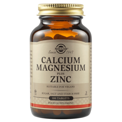 Solgar Calcium Magnesium Plus Zinc 100 Таблетки