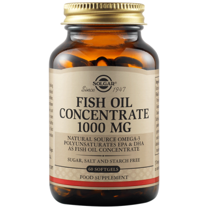 Solgar Fish Oil Concentrate 1000 мг 60 Меки Капсули