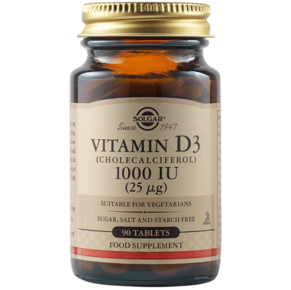 Solgar Vitamin D3 1000 IU 90 Таблетки