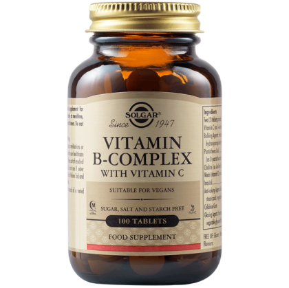 Solgar Vitamin B Complex With Vitamin C 100 Таблетки