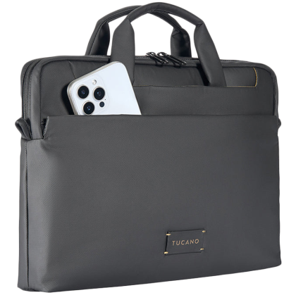 TUCANO WORK OUT 5 SLIM BAGS FOR MacBook Pro 14/ MacBook Air/Pro 13/ Laptop 13, Black