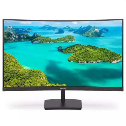 Монитор Philips 271E1SCA, 27" Curved 1500R VA WLED, 1920x1080@75Hz, 4ms GTG, 250cd/m2, 3000:1, Mega Infinity DCR, FreeSync/Adaptive Sync, FlickerFree, Low Blue Mode, 3Wx2, Tilt, D-SUB, HDMI