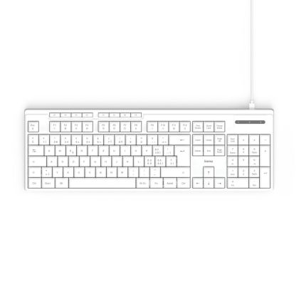 HAMA Жична клавиатура "CK-200", USB-A,USB-C, 8 мултимедийни клавиша, кирилизирана, бяла