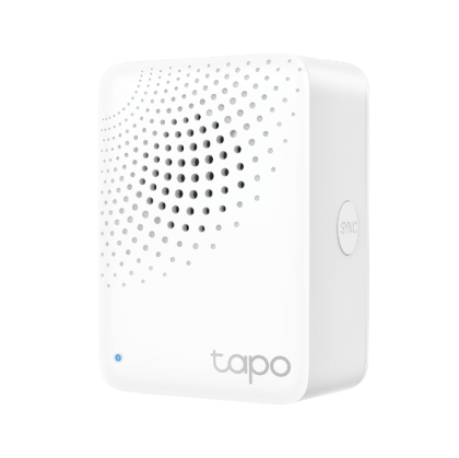 TP LINK интелигентен хъб със звънец H100, аларма, координира се с интелиг. сензори Tapo, свързва до 64 интелиг. у-ва, звънец, Wi-Fi