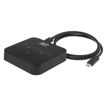 Двойна SSD докинг станция, ACT M.2 NVMe/PCIe за клониране, USB-C 3.2 Gen2, 10 Gbps