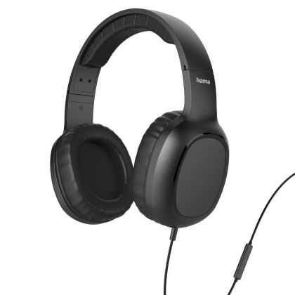HAMA Слушалки с микрофон "Fun II", On-Ear, 3.5 мм жак, Черни