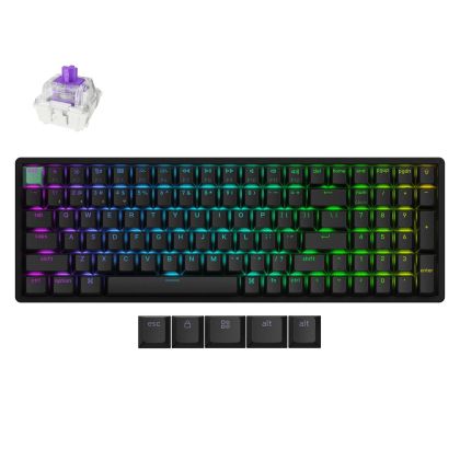 Геймърска механична клавиатура Keychron K4 HE Standard Edition - Wireless, Full Size