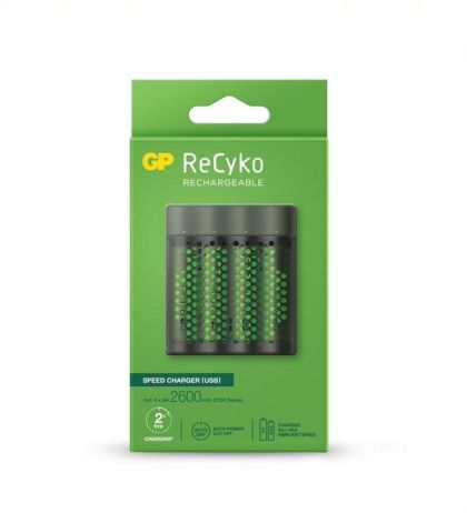 Зарядно устройство GP M451-270AAHCE-EB4, 4 AA, NiMH, 2600mAh, FAST