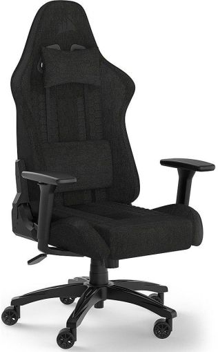 Геймърски стол Corsair TC100 RELAXED - Fabric Black/Black