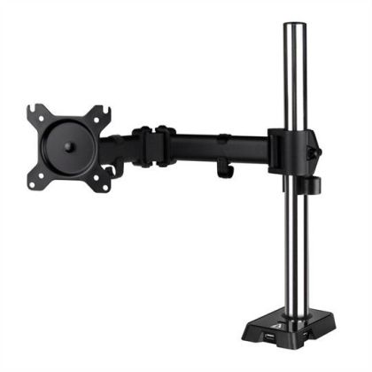 Стойка за монитор за бюро ARCTIC Z1 (Gen 3), Регулируема, до 38", 15 кг, hub USB 2.0, Черна