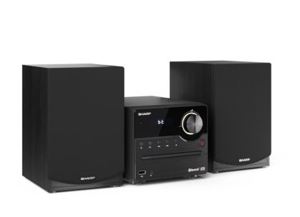 Аудио система Sharp Audio Systems XL-B512(BK), HI-FI MICRO SYSTEM, 45W total max power output, FM PLL tuner, Bluetooth v5.0, CD player, USB, 3.5mm Aux-in / line-in, wooden speaker, Black