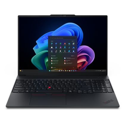 Лаптоп Lenovo ThinkPad E16 G4, Intel Core Ultra 5 325 (up to 3.40GHz, 12MB), 16" WUXGA, 32GB, 512GB SSD, Intel Graphics, BT 5.4,Wi-Fi 7 2x2 BE, Wired Ethernet, FPR, 1080PFHD Hybrid, 4 Cell, 65W, DOS, 3YR Onsite