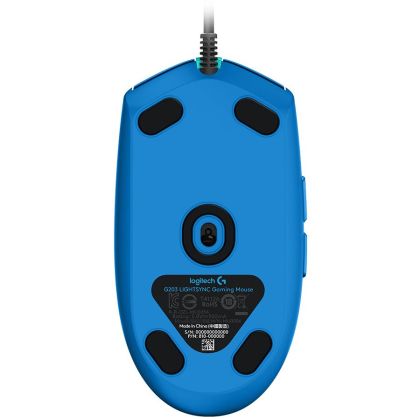 LOGITECH G203 LIGHTSYNC Corded Gaming Mouse - BLUE - USB