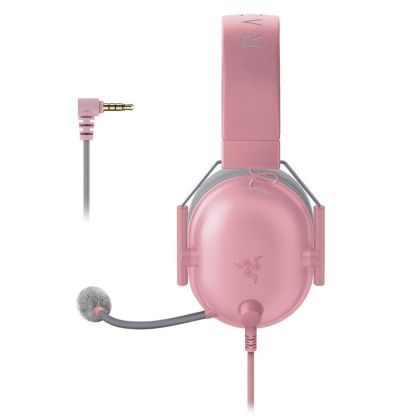 Razer BlackShark V2 X - Quartz, Gaming Headset, HyperClear Cardioid Mic, 50 mm TriForce Drivers, Advanced Passive Noise Cancellation, Breathable Memory Foam Cushions, HyperClear Cardioid Mic, 7.1 Surround Sound, 3.5mm