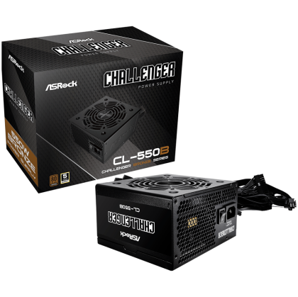 Захранване за компютър ASRock Challenger 550W 80 Plus Bronze (90-UXC055-BNEAAA)