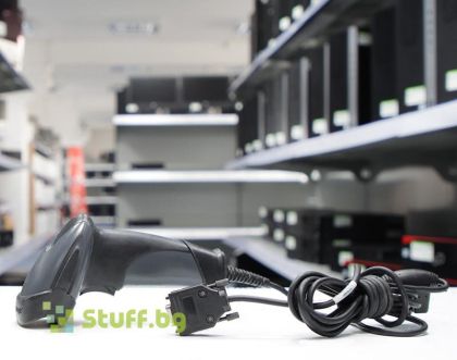Реновиран баркод скенер Metrologic MS9590 Voyager GS Black ръчен 1D RS-232