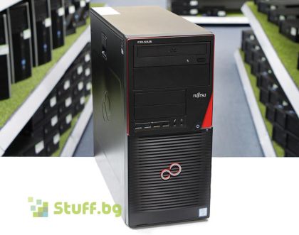 Реновирана работна станция Fujitsu Celsius W550 Tower Xeon Quad-Core E3-1245 32GB 512GB SATA