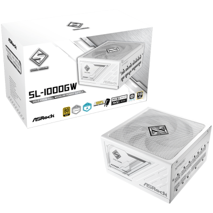 Захранване за компютър ASRock Steel Legend 1000W 80 Plus Gold модулно (SL-1000GW)