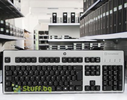 Разопакована клавиатура HP KUS0133 шведска подредба USB Silver/Black
