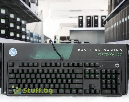 Разопакована клавиатура HP Pavilion Gaming Keyboard 500 немска подредба USB Black