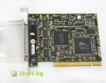 Реновиран PCI контролер Brainboxes 4 Port RS232 Photon DB9 RS-232 PCI