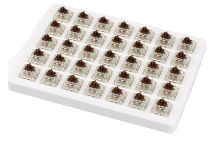 Комплект суичове за клавиатура Keychron Cherry MX Brown RGB 35бр. (Z46)