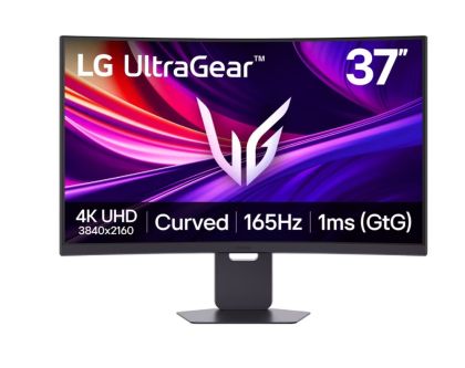 Монитор LG 37G800A-B, 36.5" UltraGear VA Curved, 1ms (GtG), 165Hz, 4000:1, 400cd/m2, 4K UHD (3840x2160), FreeSync, DAS, VRR, HDR 10, DCI-P3 95%, USB-C (PD 65W), AI, HDMI, DisplayPort, Speacers 5W x 2, Height Adjustable,Tilt, Swivel, Black