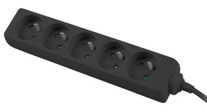Разклонител Lanberg power strip 1m, 5 sockets, for UPS system