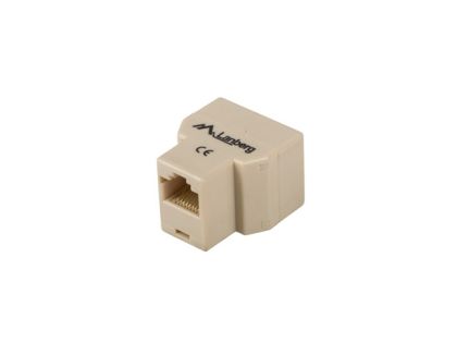 RJ45 конектор Lanberg 1x RJ45 към 2x RJ45 UTP (AD-RJ45-2RJ45-OU)