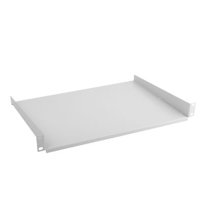 Аксесоар Lanberg 19" fixed shelf 1U / 483x315mm, max load capacity up to 20kg, grey